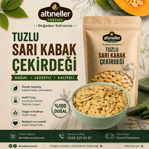 Tuzlu Sarı Kabak Çekirdeği