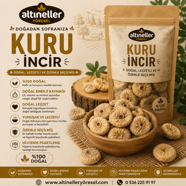 Altıneller Yöresel Kuru İncir paketli fotoğraf