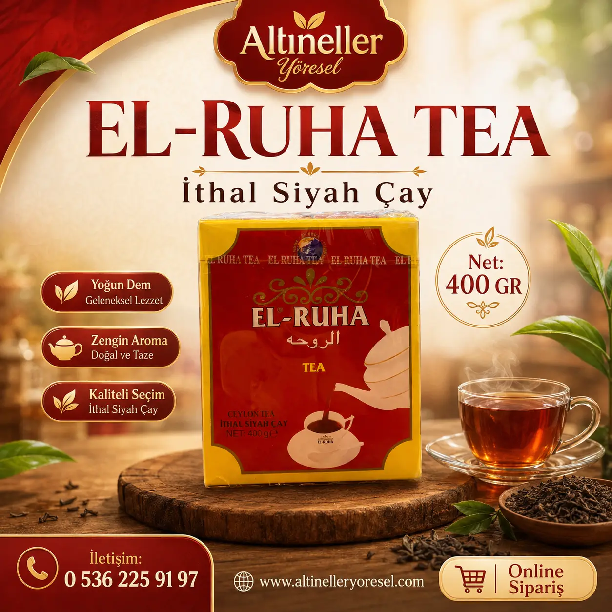 El-Ruha İthal Çay 400 gr paket fotoğrafı