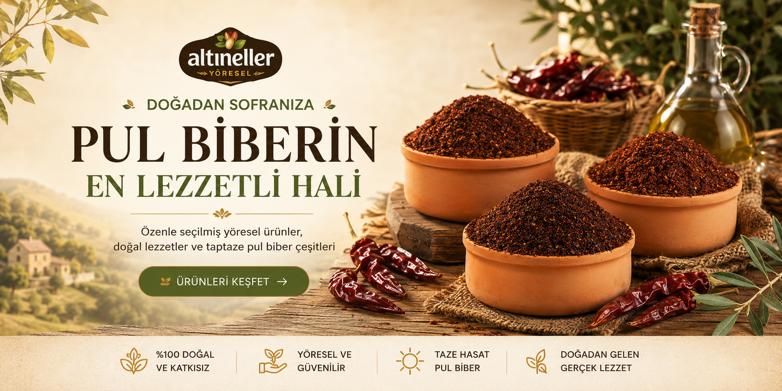 Altıneller Yöresel Pul Biber